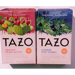 Tazo Tea Variety 2 Boxes - Juniper Mint Honey - Prickly Pear